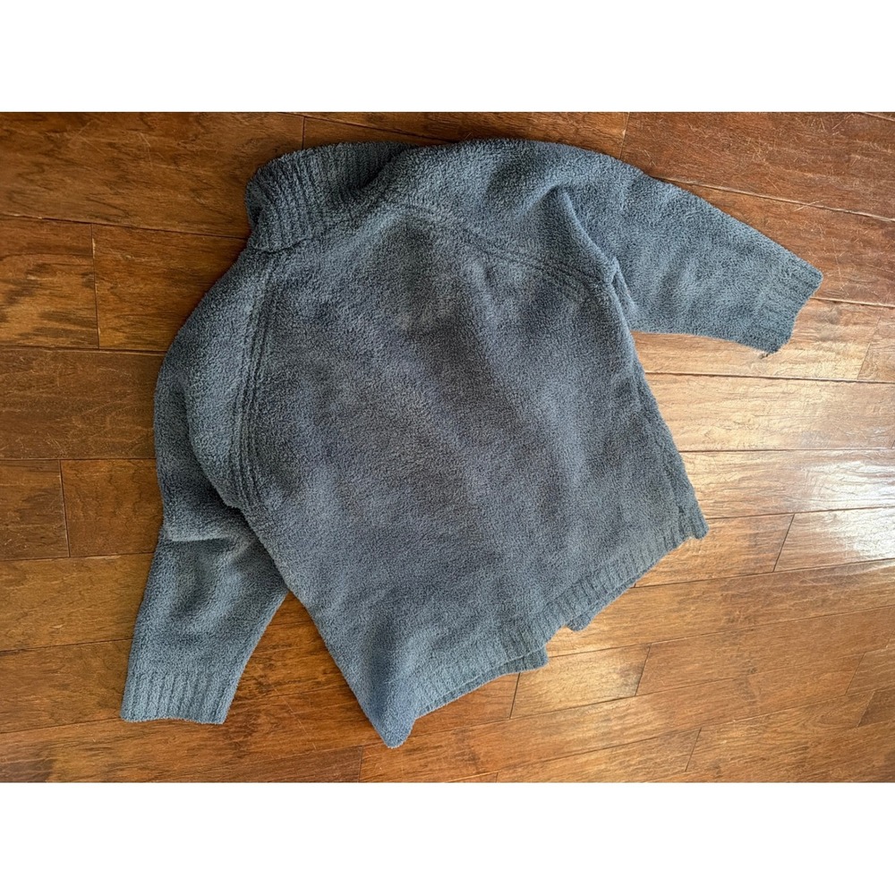 Barefoot Dreams CozyChic Shawl Cardigan Blue Gray XL BDWCC21556 Open Front - Picture 5 of 5
